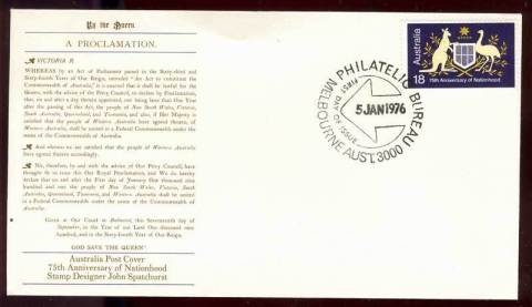 Australia-1976-Nationhood-Die-I-FDC-Lot13499