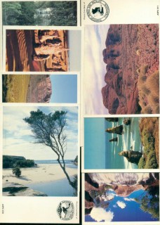 Australia-1979-National-Parks-7x-Unstamped-Maxicards-lot80380