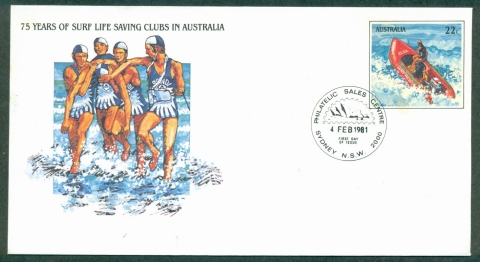 Australia-1981-Surf-Life-Saving-PSE-Sydney-FDI-lot37011