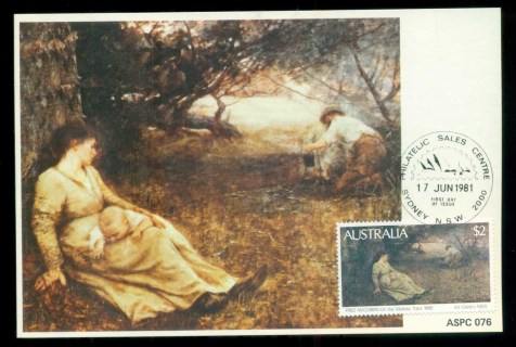 Australia-1981-The-Wallaby-Track-Painting-Maxicard-lot80482