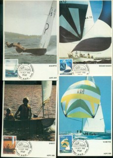 Australia-1981-Yachting-4x-Maxicards-lot80490