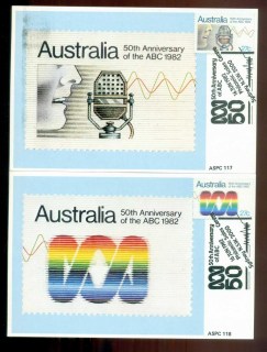 Australia-1982-ABC-2x-Maxicards-lot80437