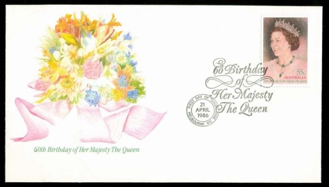 Australia-1986-QEII-60th-Birthday-FDC-Lot19733