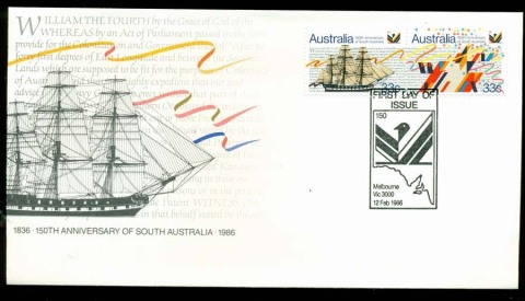 Australia-1986-SA-Anniv-FDC-Lot19723