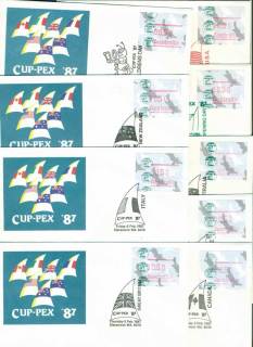 Australia-1987-CUPPEX-FRAMA-9-FDC-Lot27966