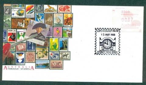 Australia-1988-GPO-Stamp-Fair-FRAMA-Pictorial-Postmark-FDC-lot52233