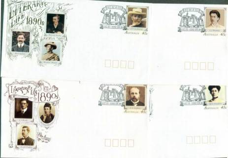 Australia-1991-Literary-Life-Pictorial-Postmark-FDI-4xPSE-lot52248