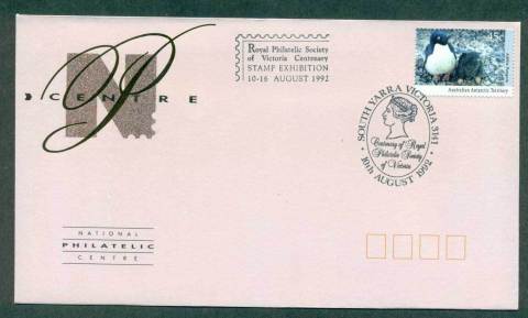 Australia-1992-RPSV-Centenary-Stamp-Exhibition-FDC-lot52398