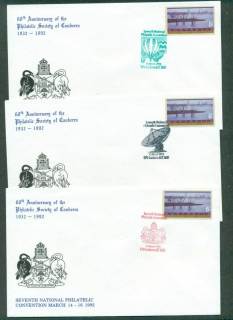 Australia-1992-Seventh-National-Philatelic-Convention-3xFDC-lot52393