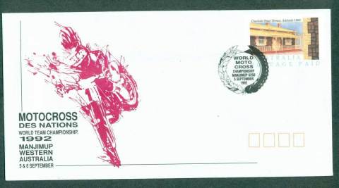 Australia-1992-World-Moto-Cross-Manjimup-Pictorial-Postmark-FDI-PSE-lot52263