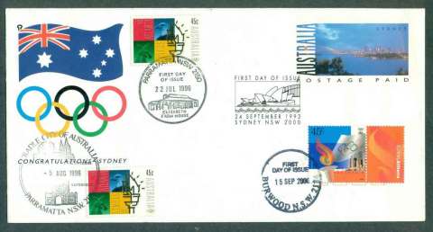 Australia-1993-2000-Olympics-Pictormarks-FDC-lot49167