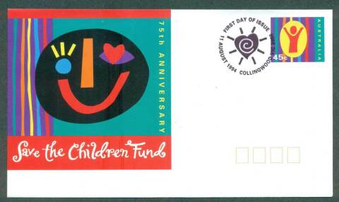 Australia-1994-Save-the-Children-Fund-Pictorial-Postmark-FDI-PSE-lot52303