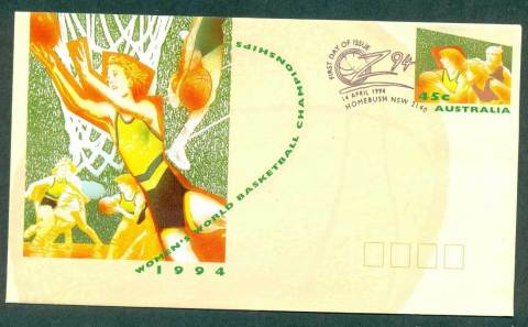 Australia-1994-World-Basketball-Championship-Homebush-Pictorial-Postmark-FDI-PSE-lot52305