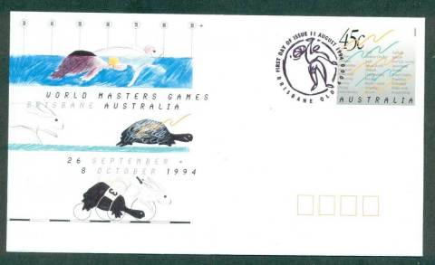 Australia-1994-World-Masters-Games-Brisbane-Pictorial-Postmark-FDI-PSE-lot52312