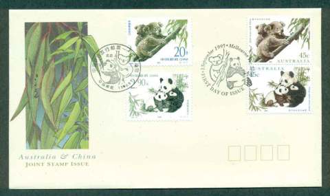 Australia-1995-Koala-Panda-China-Stamps