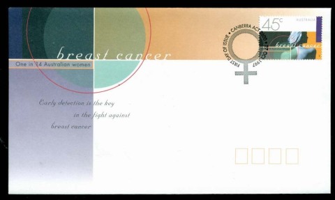 Australia-1997-Breast-Cancer-Awareness-FDC-Lot19518