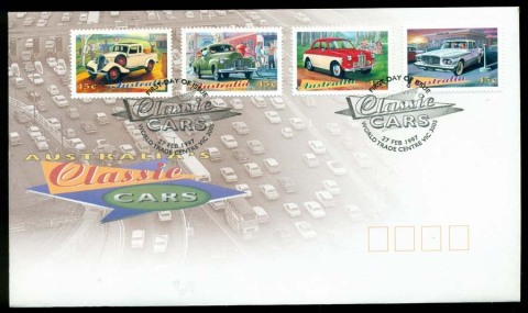 Australia-1997-Classic-Cars-FDC-Lot19501