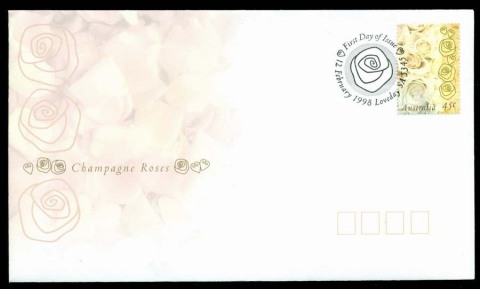 Australia-1998-Champagne-Roses-FDC-Lot19475