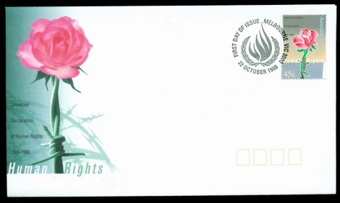 Australia-1998-Human-Rights-FDC-Lot19494