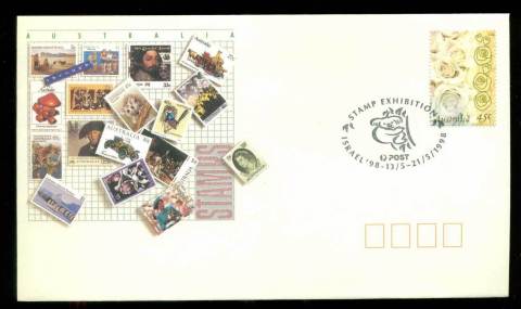 Australia-1998-ISRAEL-98-Stamp-Exhibition-FDC-lot52561