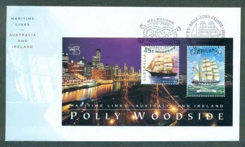 Australia-1999-Australia-Ireland-Polly-Woodside-MS-FDC-lot49165