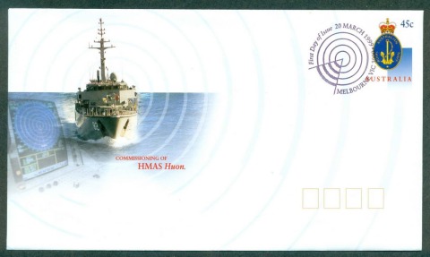 Australia-1999-HMAS-Huon-Pictorial-Postmark-FDI-PSE-lot52332