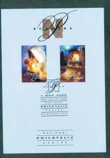 Australia-2000-Xmas-Philatelic-card-FDC-lot50516