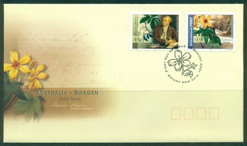 Australia-2001-Australia-Sweden-FDC-Lot19307