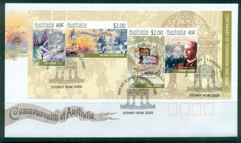 Australia-2001-Centenary-of-Federation-MS-FDC