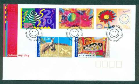 Australia-2001-Colour-my-Day-FDC-lot49031