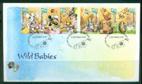 Australia-2001-Wild-Babies-FDC