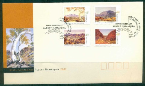 Australia-2002-Albert-Namatjira-PS-FDC