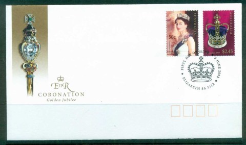 Australia-2003-Coronation-Golden-Jubilee-FDC