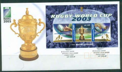 Australia-2003-Rugby-World-Cup-MS-FDC-Lot19363