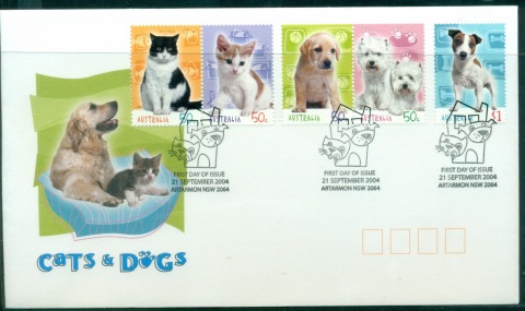 Australia-2004-Cats-Dogs-FDC