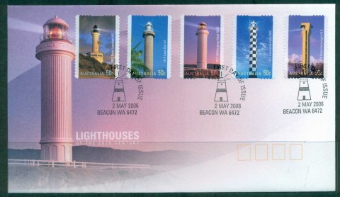 Australia-2004-Lighthouses-of-the-20st-Century-PS-FDC