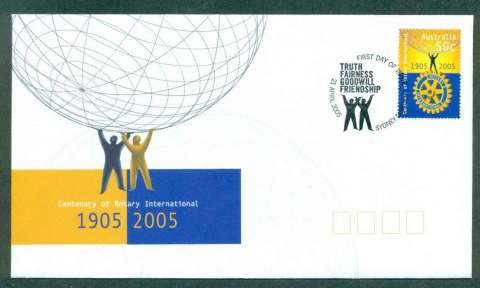 Australia-2005-Rotary-FDC-lot50531