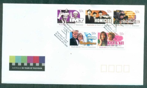 Australia-2006-50-Years-of-Television-FDC-lot75979