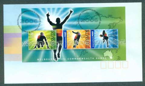 Australia-2006-Commonwealth-Games-II-MS-FDC-lot49086