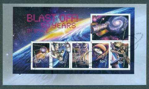 Australia-2007-Blast-Off-50-Years-in-Space-MS-FDC-lot50571