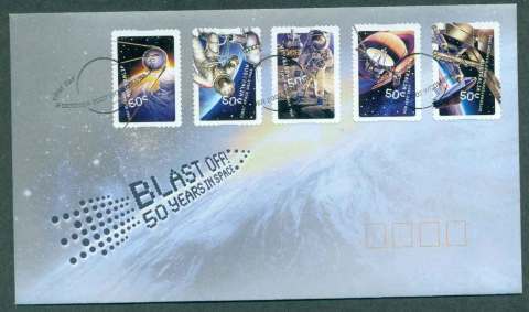 Australia-2007-Blast-Off-50-Years-in-Space-PS-FDC-lot50550