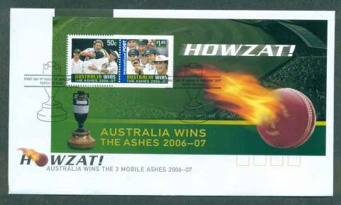 Australia-2007-Howzat-Australia-Wins-the-Ashes-MS-FDC-lot50557