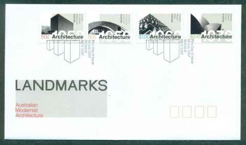 Australia-2007-Landmarks-Australian-Architecture-FDC-lot50563