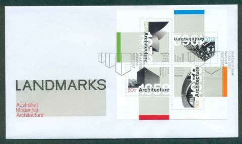 Australia-2007-Landmarks-Australian-Architecture-MS-FDC-lot50564