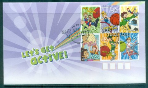 Australia-2009-Lets-Get-Active-FDC-lot76001