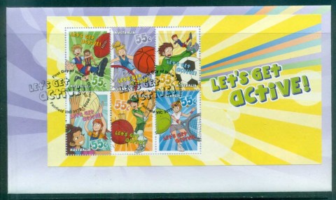 Australia-2009-Lets-Get-Active-MS-FDC-lot76008