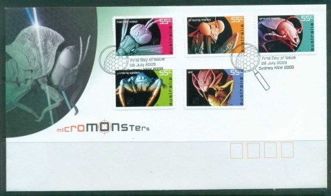 Australia-2009-Micro-Monsters-FDC