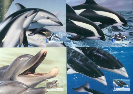 Australia-2009-WWF-Dolphins-of-the-Australian-Coastline-4xMaxicards