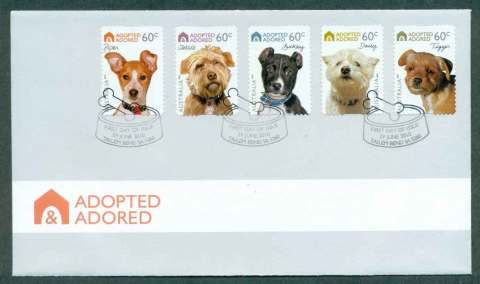 Australia-2010-Adopted-Adored-Dogs-PS-FDC-lot50615