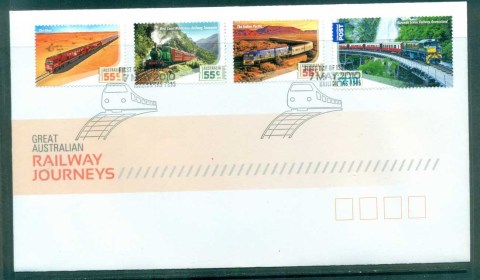 Australia-2010-Great-Australian-Railway-Journeys-FDC-lot76028